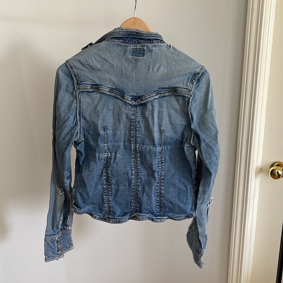 Guess Distressed Denim Jacket - Picture 5 of 6